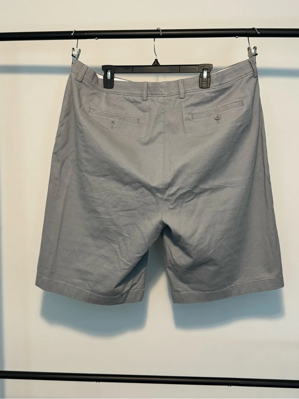 TWO Pairs:  Roundtree & Yorke Casuals Men's Khaki and Gray Shorts - 42 Tall